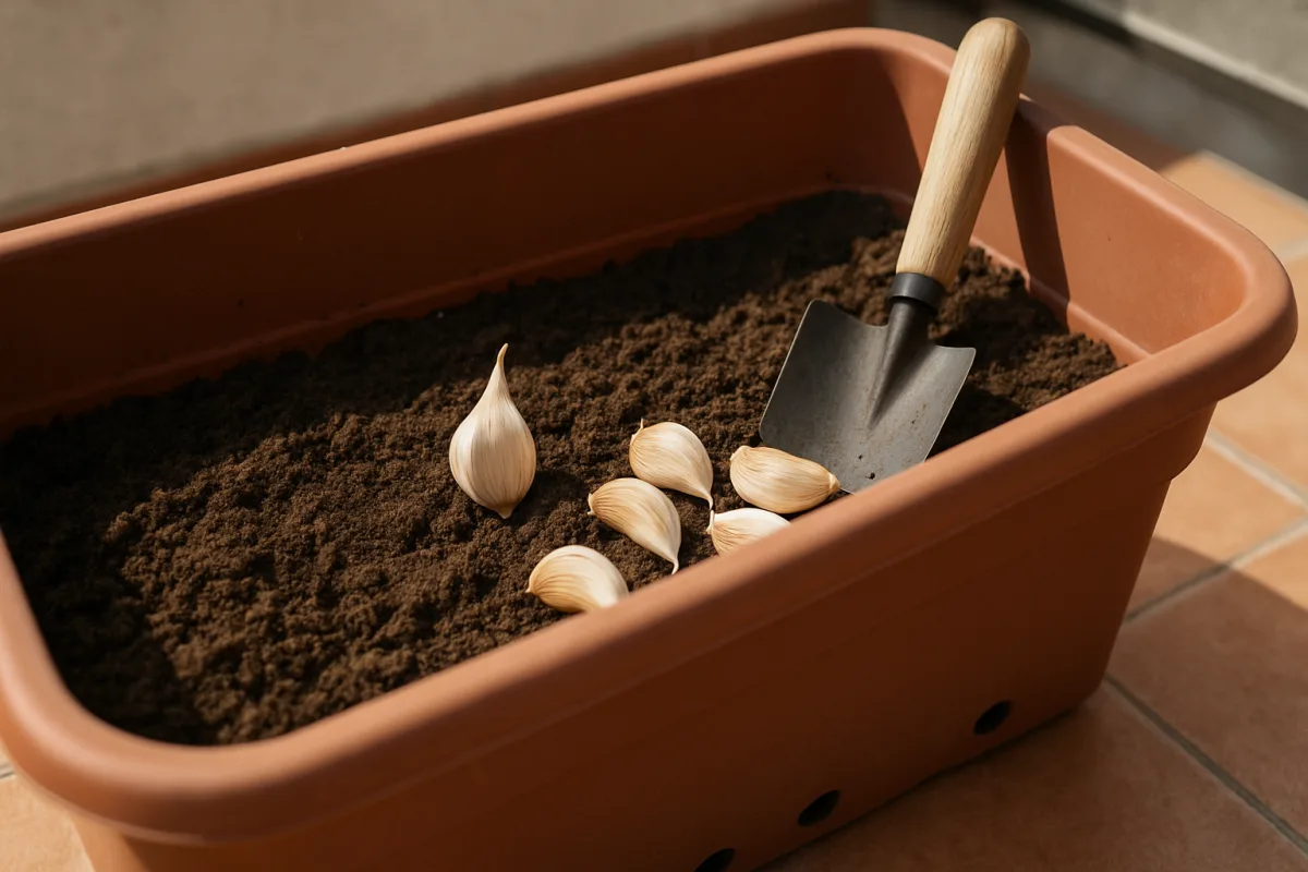 Aglio in vaso: come scegliere gli spicchi da impianto e preparare il contenitore