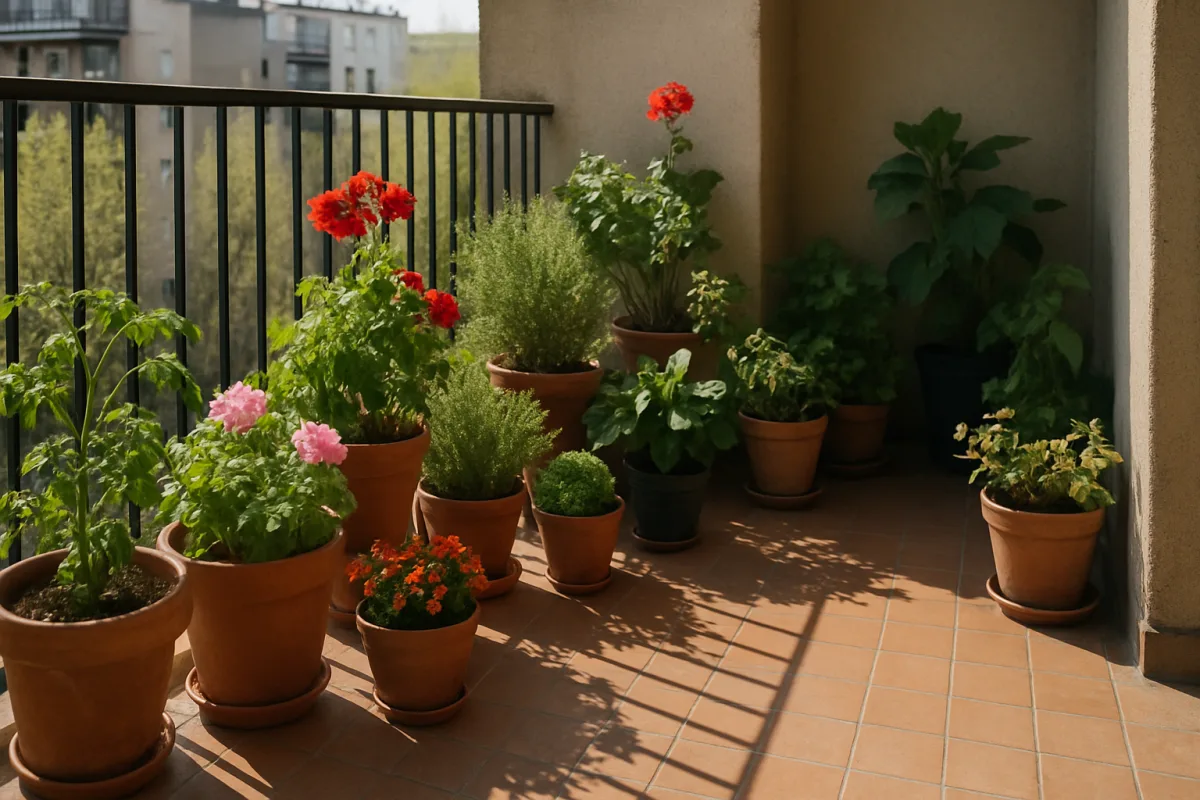 Sole o mezz’ombra sul balcone? Come osservare la luce prima di scegliere le piante