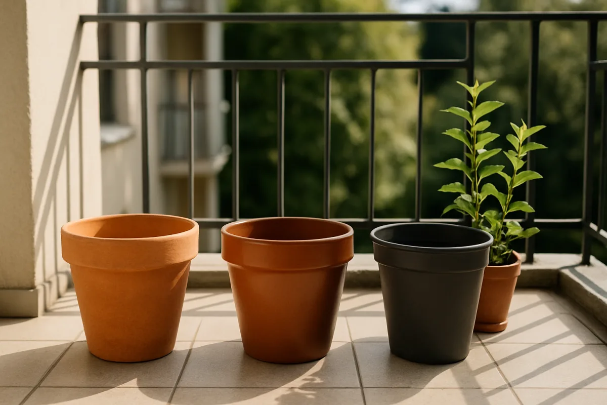 Vaso in terracotta o in plastica: differenze di peso, asciugatura e resistenza